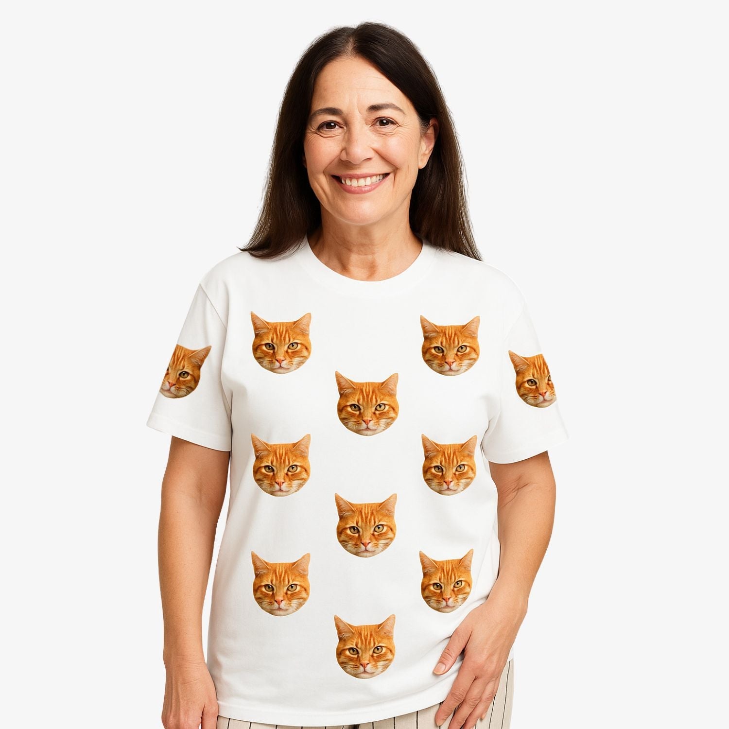 Mira | Personalized Pet Parent Gift Cat T-Shirt | Custom Photo Tee