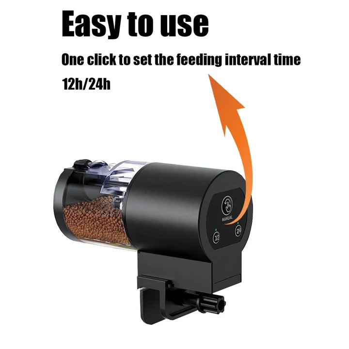 Automatic Aquarium Fish Feeder - 100ml - Battery - Easy Setup