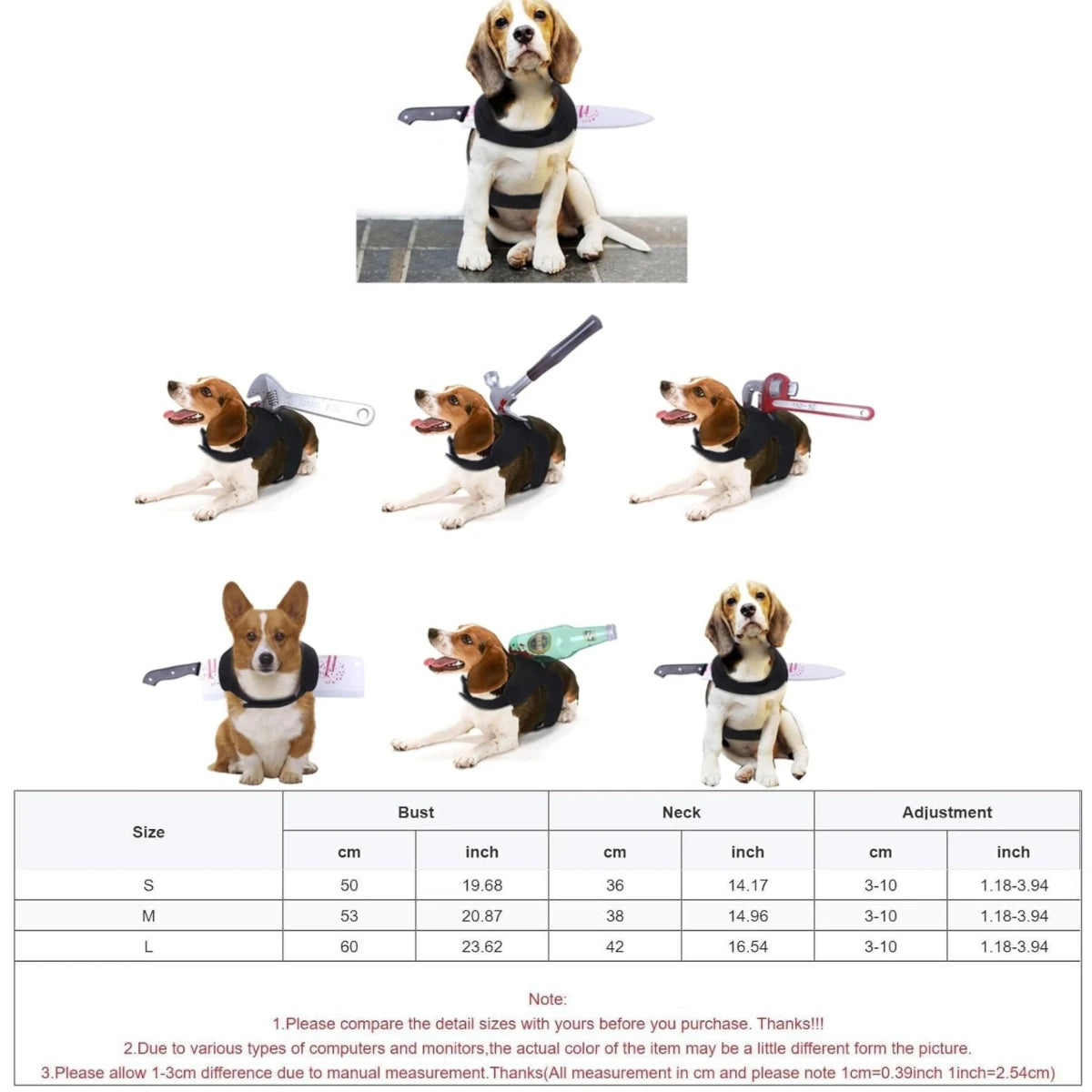 Romilly | Halloween Pet Costume | Funny Bloodstain Weapon Print | S-L