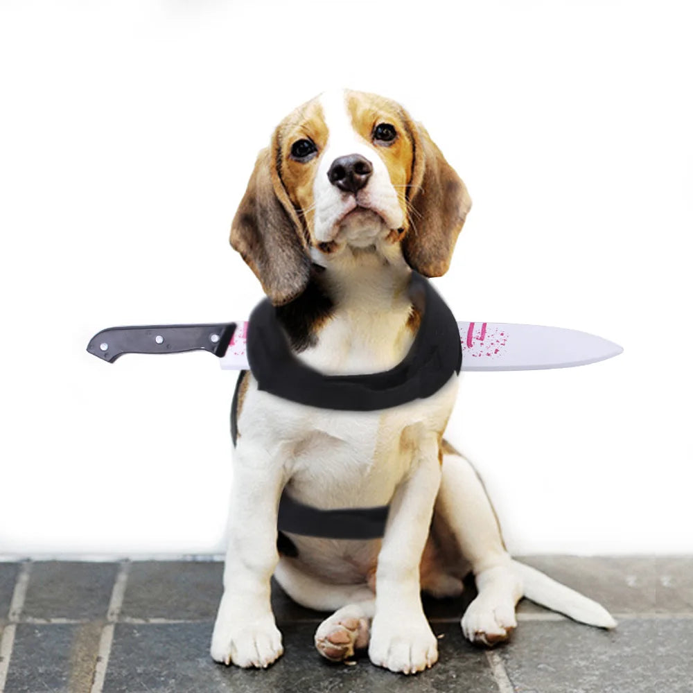 Romilly | Halloween Pet Costume | Funny Bloodstain Weapon Print | S-L