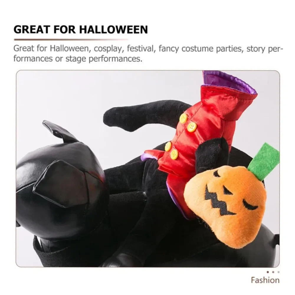 Horse Riding Pumpkin | Halloween Costume for Dogs & Cats | S–XL