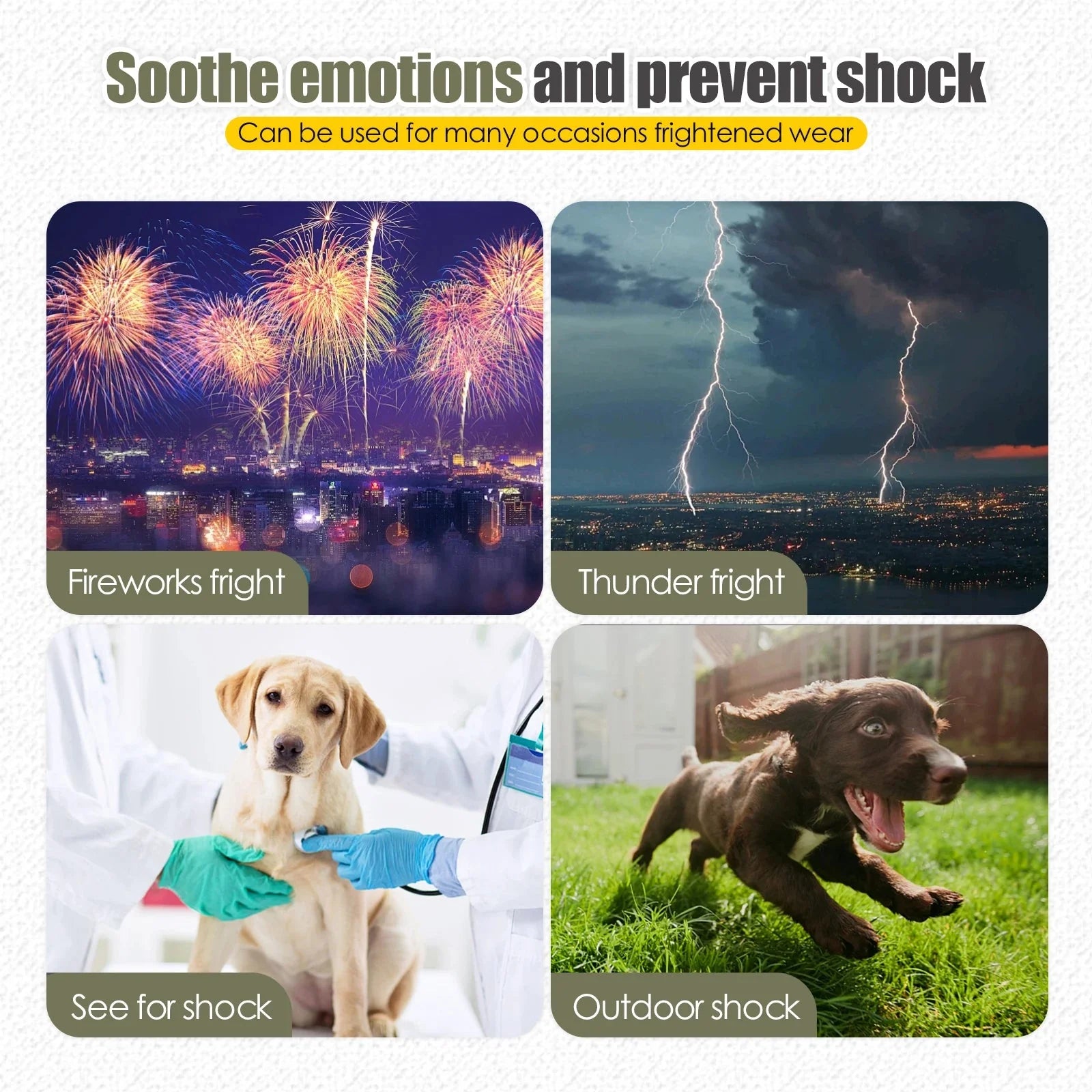 Pearl | Dog Thundershirt | Anti-Anxiety Calming Vest for Dogs | Stress Relief