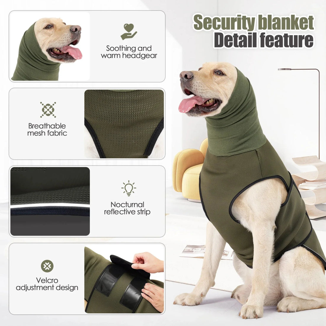 Pearl | Dog Thundershirt | Anti-Anxiety Calming Vest for Dogs | Stress Relief
