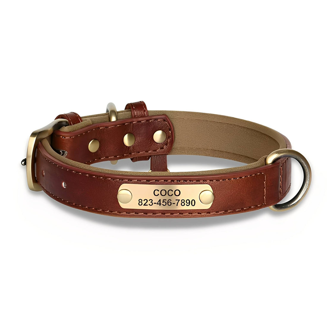 Cassia | Personalized Pet Parent Gift | Engraved Leather Dog Collar | XS to XL
