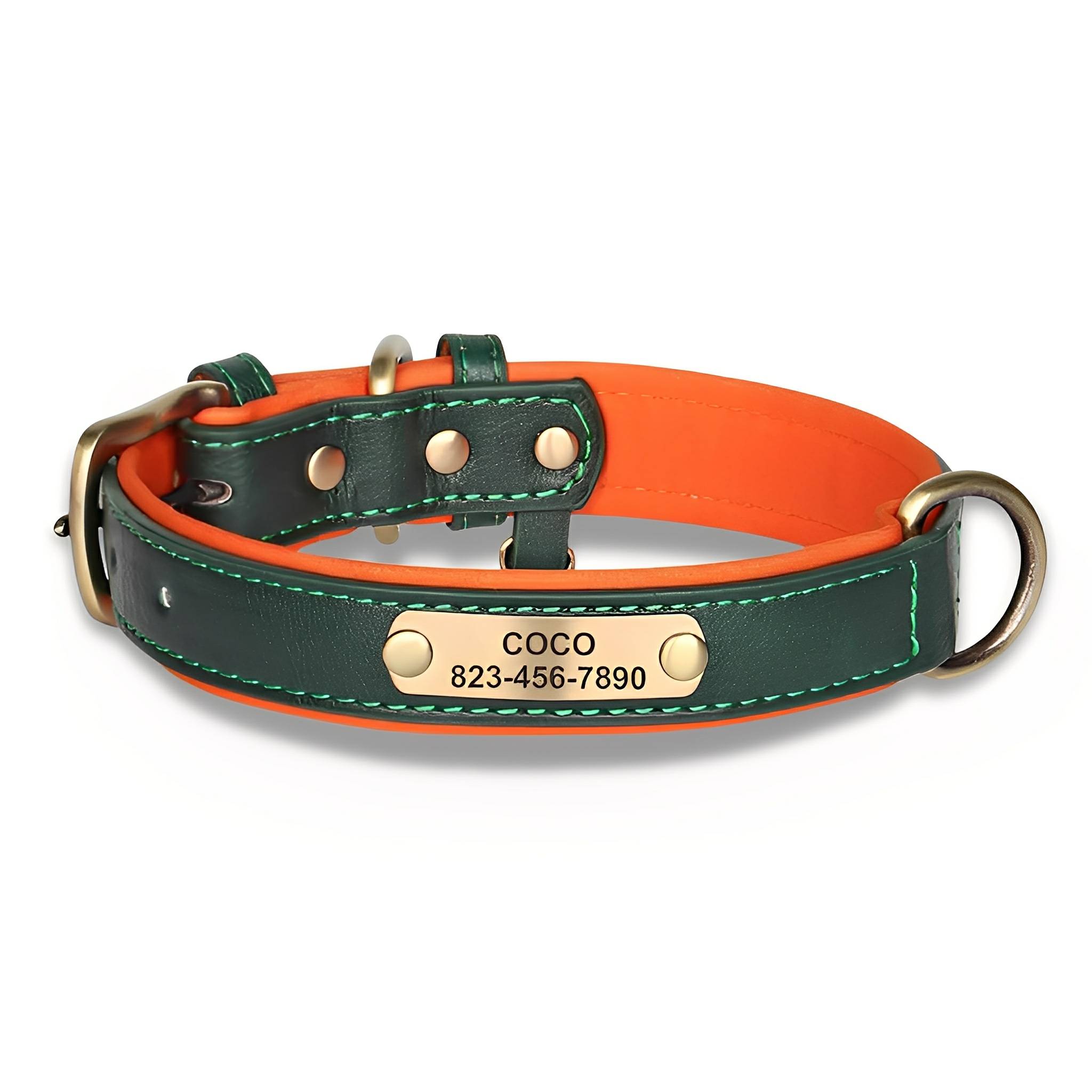 Cassia | Personalized Pet Parent Gift | Engraved Leather Dog Collar | XS to XL