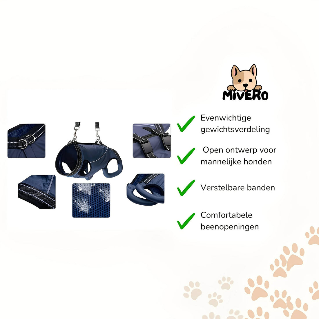 Yasmin | Dog Lift Harness | Support & Mobility Aid | Rear & Full Body