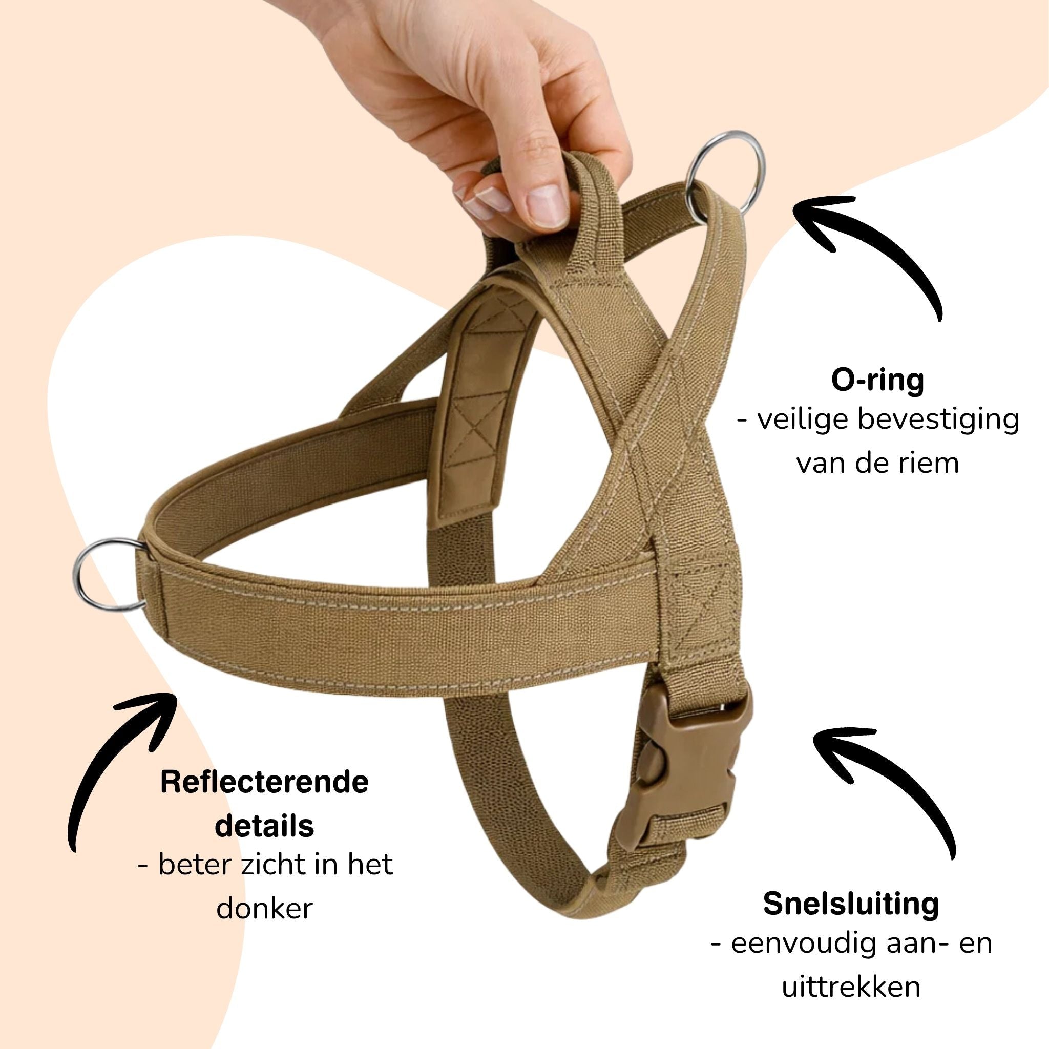Dog Harness | No-Pull, Adjustable | Delphine, All Sizes