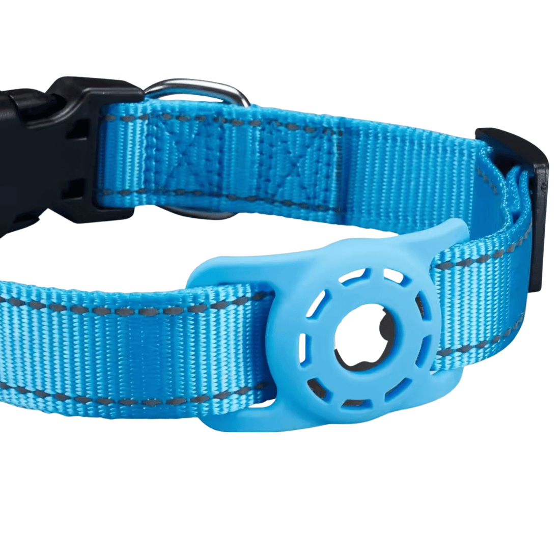 AirTag Dog Collar | Adjustable, Reflective Nylon | Tracker Holder