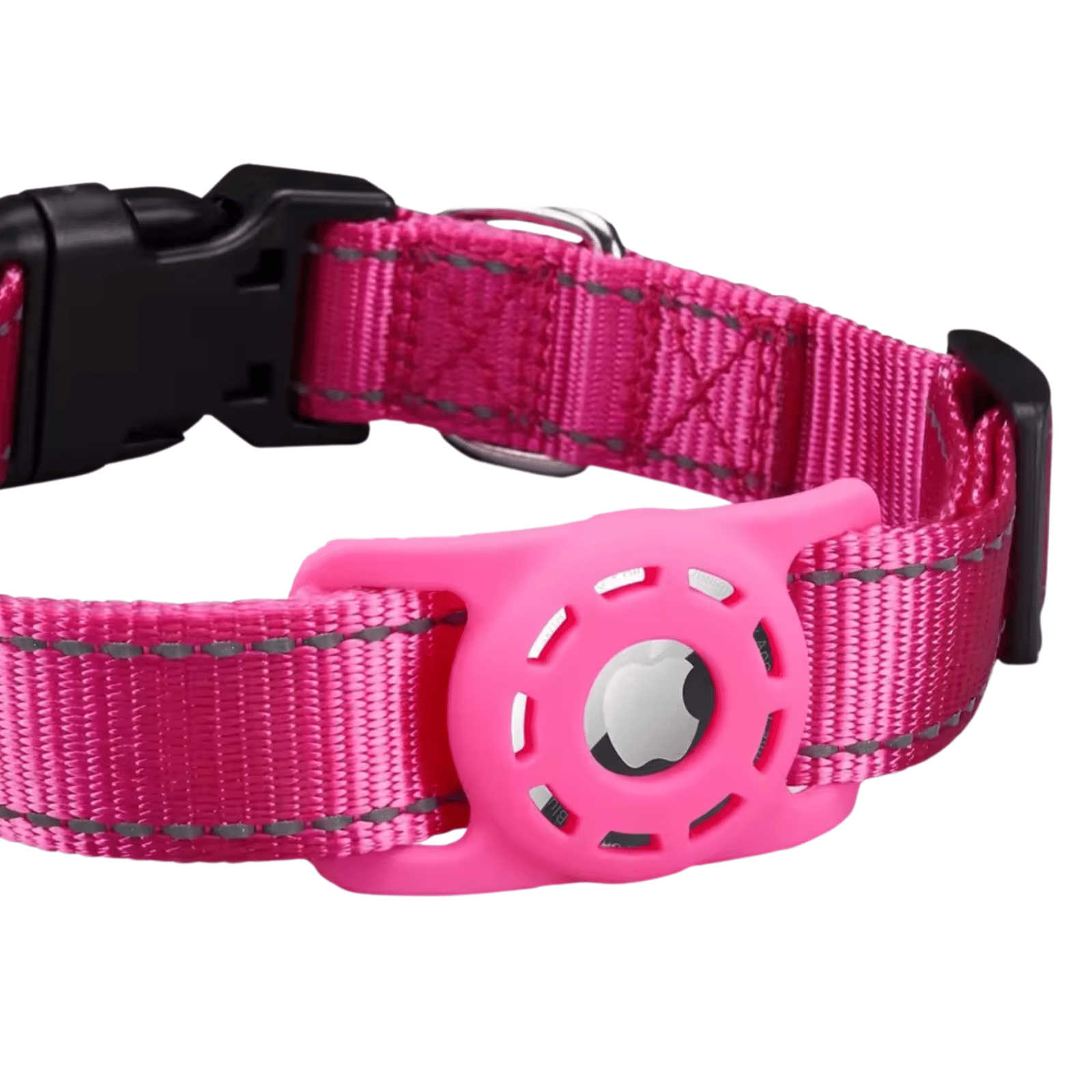 AirTag Dog Collar | Adjustable, Reflective Nylon | Tracker Holder