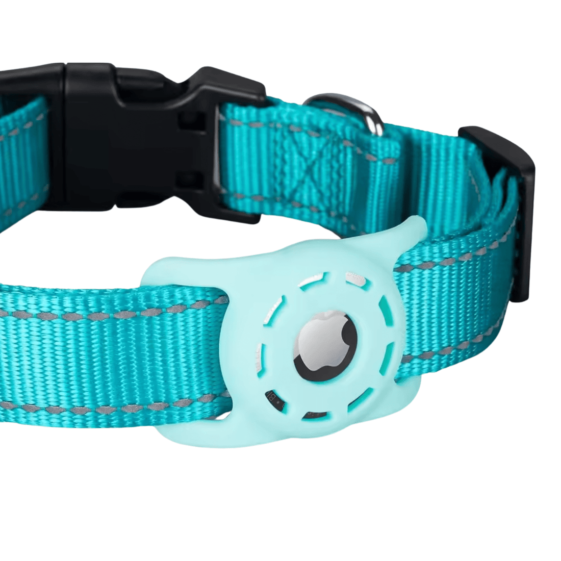 AirTag Dog Collar | Adjustable, Reflective Nylon | Tracker Holder
