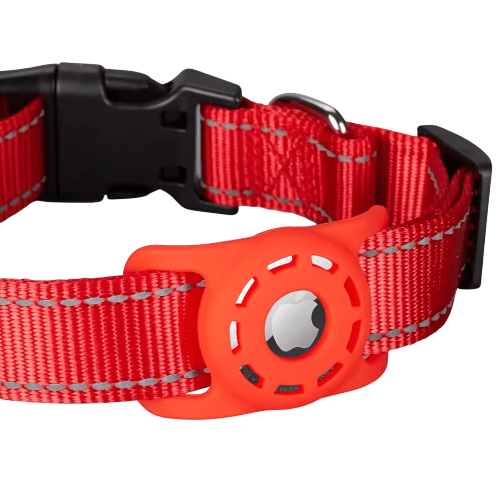 AirTag Dog Collar | Adjustable, Reflective Nylon | Tracker Holder